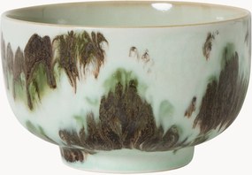 Kleine handgemaakte schaal 70's met reactief glazuur