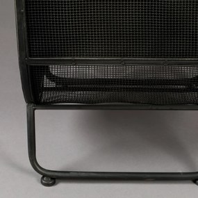 Dutchbone Oval Ovale Vitrine Zwart Metaal - 46x46x181cm.