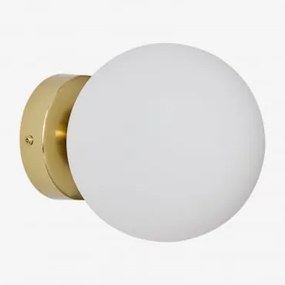 Uvol Traditionele Roestvrijstalen Badkamerwandlamp Met Kristallen Bol Goud - Sklum