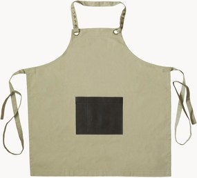 Schort Honoré met kunstleren zak