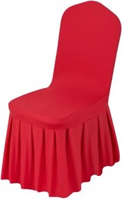 VEVOR stoelhoezen, platte voorkant, 30 stuks, wasbare en afneembare stoelhoezen van polyester-spandex voor bruiloften en restaurants, geschikt voor stoelen (51 x 45 x 95 cm), rood