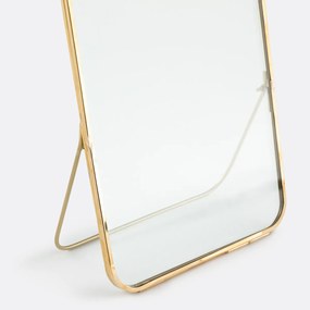 Staand fotokader in messing en glas, H23 cm, Uyova