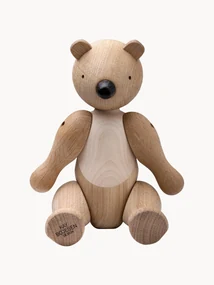 Handgemaakt decoratief object Bär van eikenhout