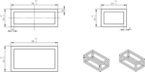 Mueller Bela frame voor fontein 40x22cm wit mat