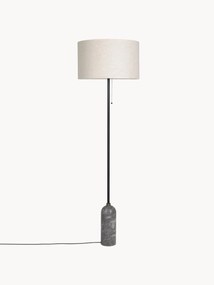 Dimbare vloerlamp Gravity met marmeren voet