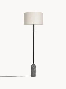 Dimbare vloerlamp Gravity met marmeren voet