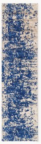 Handgeweven wollen loper Cynthia met abstract patroon