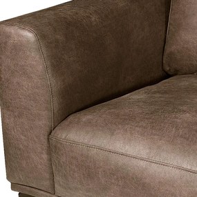 Hoekbank - Tulp - links - leer Colorado bruin 04