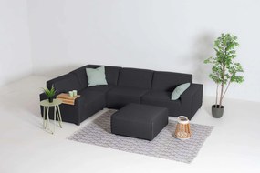 Flow. Hoekbank Cube M sooty All Weather loungeset Antraciet Sunbrella loungeset Hoek loungeset outdoor textiel - weerbestendig