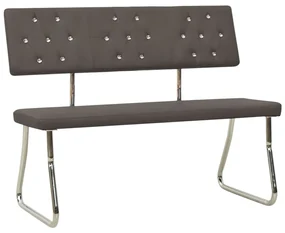 vidaXL Bankje 110 cm kunstleer antracietgrijs