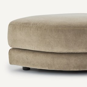 Modulaire voetensteun in stonewashed fluweel, TIBERIO
