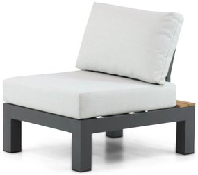 Loungeset 6 personen Aluminium/Teak Grijs Lifestyle Garden Furniture Vittoria