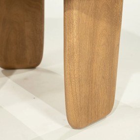 Hoge 3-poot Salontafel Eiken - 65 X 56cm.