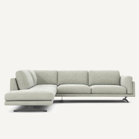 Hoekbank van stonewashed fluweel, CÉSAR