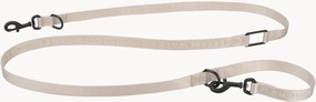 Verstelbare jacquard hondenriem Sand