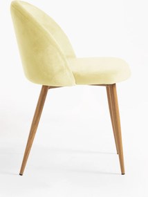 Set 4 Vint Fluwelen Stoelen