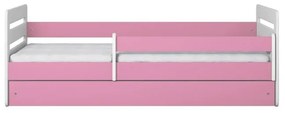 Peuter Roze Eenpersoonsbed Kami - Voor kinderen Kinderen Peuter Junior 5056231741859 Children's Beds Home, 140x80, Nee, 10 cm schuim/kokos/boekweitmat