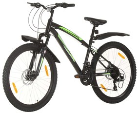vidaXL Mountainbike 21 versnellingen 26 inch wielen 42 cm zwart