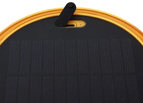 Tafellamp oranje kunststof incl. LED solar oplaadbaar IP44 - Ambar