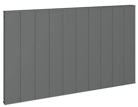 Eastbrook Vesima horizontale aluminium verwarming 60x80,3cm Antraciet 1056 watt