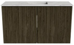 Mondiaz Joya DLux 70cm toiletmeubel shadow met wastafel faye midden zonder kraangat glace