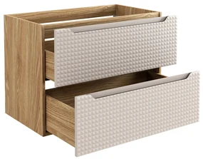 Comad Luxor Beige onderkast met 2 lades 80cm beige