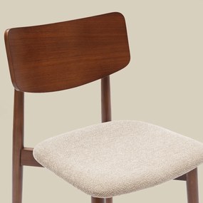 Scandinavische Stoel Walnoot Hout