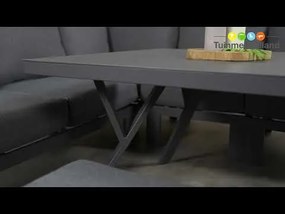 Garden Impressions Camilo lounge dining set 6-delig links - donker grijs
