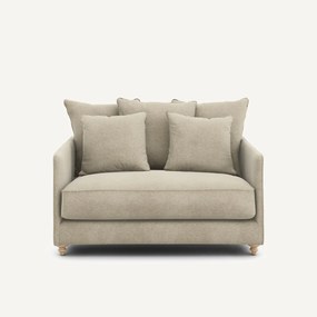 2-zits slaapbank van linnen fluweel, LAZARE