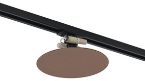 Moderne plafondlamp brons voor railsysteem 1-fase 2-lichts - Iconic Pulley