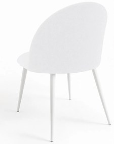 Pack 4 Biae krzesa vintage tkanina