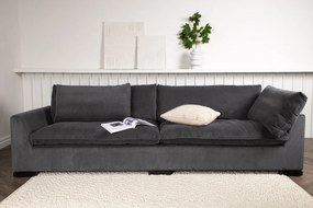 Jörn 3-Zitsbank - Ingvor - Donkergrijs - Rib - Jörn