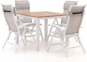 + 15% kassakorting | Diningset Bellagio | 4 personen | Tuinset polywood | 5-delig | Kees Smit Tuinmeubelen
