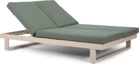 Lifestyle Garden Furniture Massimo Ligbed Met Kussen Loft/moss Green Aluminium Taupe