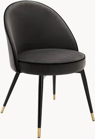 Fluwelen stoelen Cooper (2-delig)