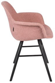 Zuiver Albert Kuip Soft Gestoffeerde Kuipstoel Met Arm Roze
