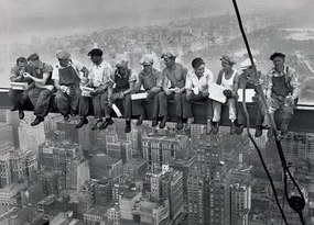 Poster New York - Lunch on the Skyscraper, (91.5 x 61 cm)