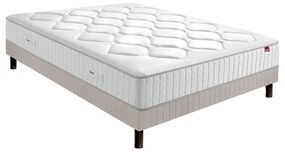 Ensemble matras met veren le Délicatesse + beddenbodem