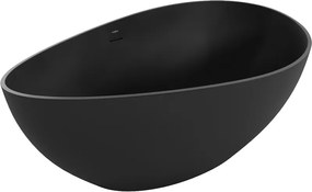 Mexen Parma vrijstaande badkuip van composiet 160 x 95 cm, zwart mat - 57231609570