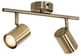 Moderne spot brons kantelbaar 2-lichts - Jeana