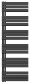 Belrad Handdoekradiator - links - aansluiting/comb - 1800X600mm- Zwart BUCZ1800600