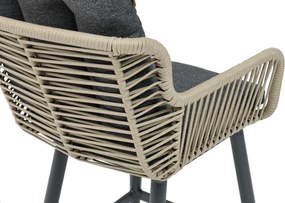 Tuinstoel Rope Grijs-antraciet Coco Alto high
