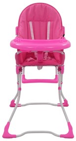 vidaXL Kinderstoel hoog roze en wit