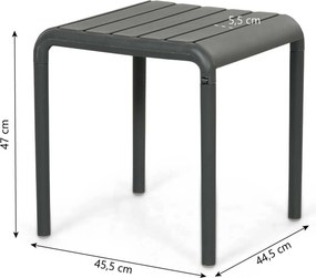 Bistroset 2 personen  Kunststof Grijs Domani Furniture Alba