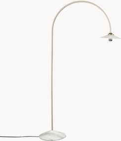 Handgemaakte booglamp Moou met marmeren voet