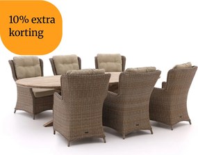 + 10% kassakorting | Diningset Intenso | 6 personen | Tuinset teakhout | 7-delig | 280x130cm | Kees Smit Tuinmeubelen