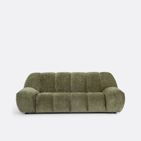 Vintage ribfluwelen bank, 3-zits, Nuria