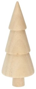 Kerstboom naturel, hout, ca. 12 cm