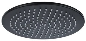 Fortifura Calvi Hoofddouche 30cm - rond - 6mm - zwart mat SW1139120