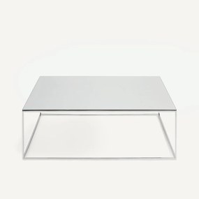 Salontafel met spiegel in verchroomd metaal, MAHAUT